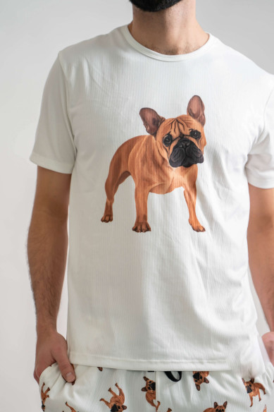 Pijama "Bulldog Francés Canela"