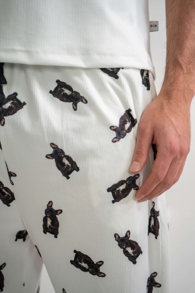 Pijama "Bulldog Francés Negro"