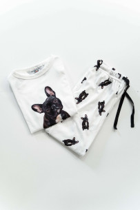 Pijama "Bulldog Francés Negro"